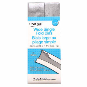 Wide Single Fold - Metallic Silver