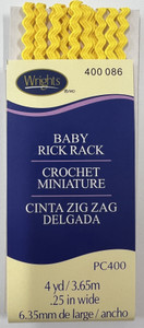 Baby Rick Rack - Canary