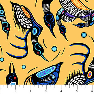 Marc Anthony Jacobson - Sacred Earth Loon - Yellow Multi