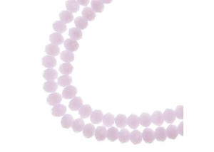 Crystal Lane DIY - Rondelle 3x4mm 2 Strand 7in - Opaque Pink