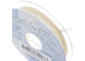 Stretch Bead Cord 0.5mm x 5m - Pearl White