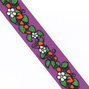 Jackie Traverse - Strawberries Ribbon - Magenta