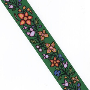Jackie Traverse - Ojibway Floral Ribbon - Forest