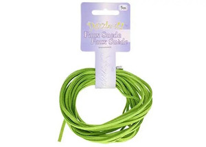 Faux Suede Lacing 5m - Green