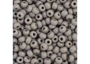 Czech 11/0 Opaque Grey 22g