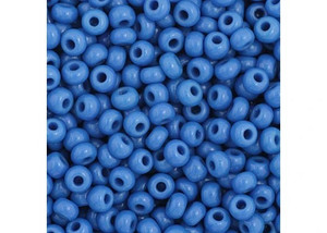 Czech 11/0 Opaque Medium Blue 22g
