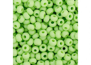 Czech 11/0 Opaque Pale Green 22g