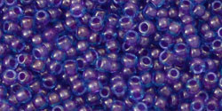 11/0 Toho Inside-Color Aqua/Purple-Lined 8-9g