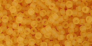 11/0 Toho Transparent-Frosted Lt Topaz 8-9g