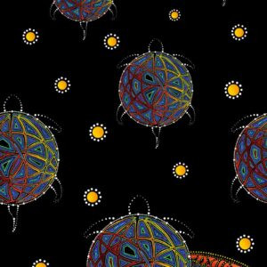 Betty Albert - Turtle - Single Border - Black