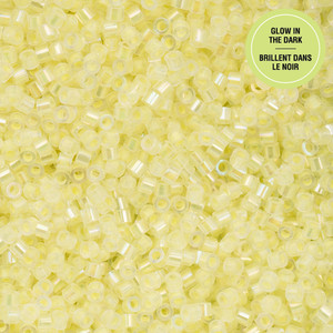 11/0 Glow in Dark AB - Yellow 25g Bag