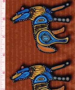 Jackie Traverse - 7 Teachings - Wolf - Rust