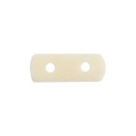 Bone Spacer - 2 Hole - White - 10pcs