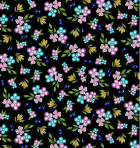 Jessica Somers - 7 Grandfathers - Allover Calico - Black