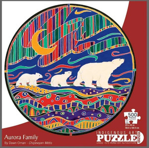 Aurora Family - Dawn Oman - Round Puzzle 500pcs