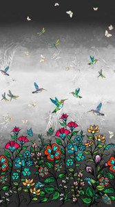 Carla Joseph - Tranquility - Single Border - Dark Grey