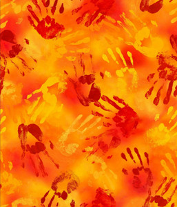 Carla Joseph - Tranquility - Handprint - Orange