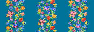 Tamara Malcolm - Koko Blooms - Stripes - Turquoise