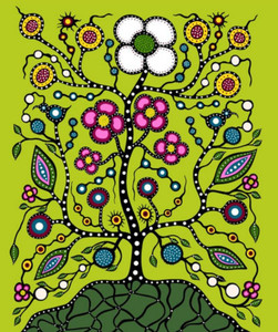 Audrey Armstrong - Mother Earth - Panel 36" - Green