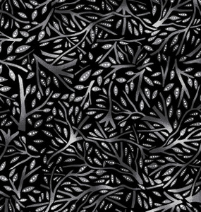 Betty Albert - Allover Branches - Grey Black