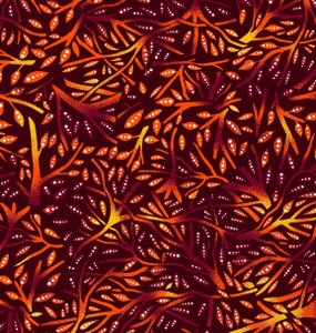Betty Albert - Allover Branches - Orange
