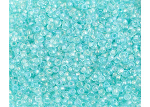 Transparent Teal Green Rainbow AB 22g