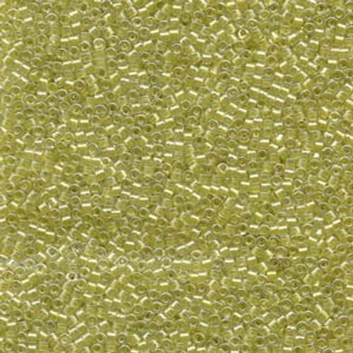 Yellow Green Sparkle Crystal Lined