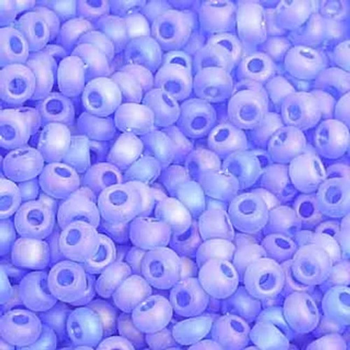 8/0 Transparent Blue AB Matte 22g 8/0 Transparent Blue AB Matte 22g