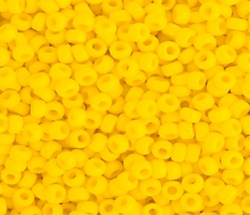 11/0 seed bead  22g vial  Yellow Opaque