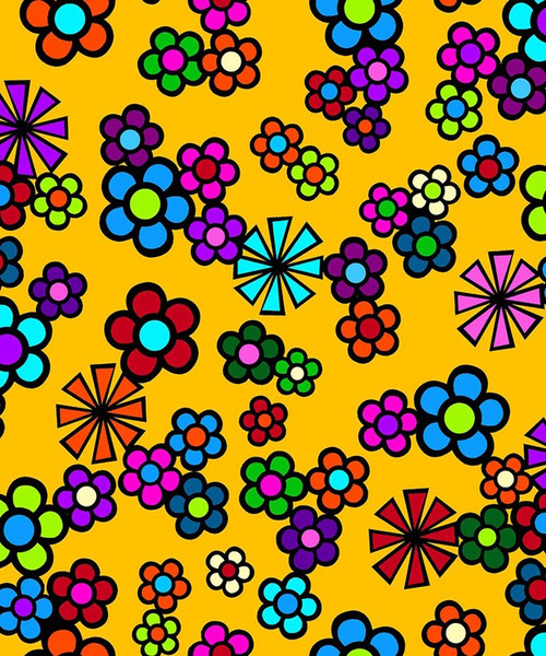 Kevin L. Pee-ace - Yellowquill Floral Packed - Yellow