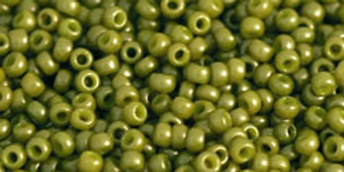 11/0 Toho Opaque-Frosted Pea Green Soup 8-9g