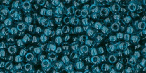 11/0 Toho Transparent Capri Blue 8-9g