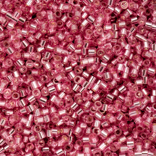 11/0 Dark Pink Rose Silver-Lined 25g Bag