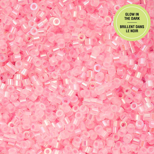 11/0 Glow in Dark AB - Rose 25g Bag
