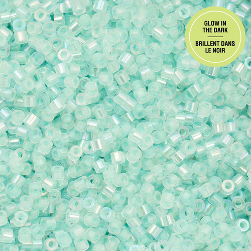 11/0 Glow in Dark AB - Turquoise 25g Bag