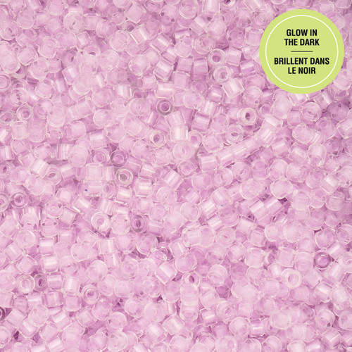 11/0 Glow in Dark - Violet 25g Bag