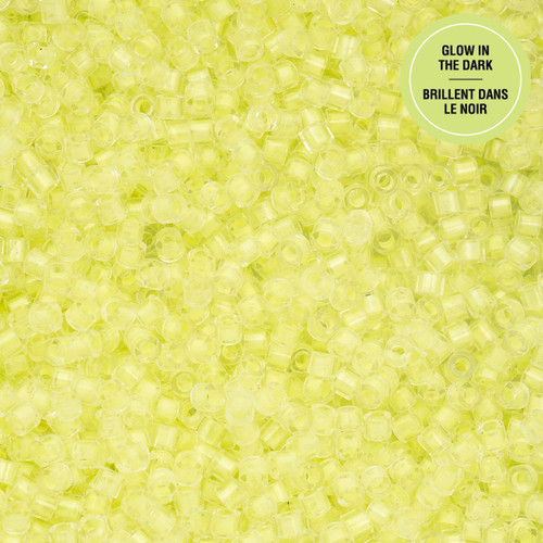 11/0 Glow in Dark - Yellow Neon 25g Bag