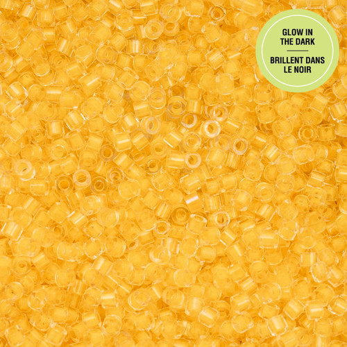 11/0 Glow in Dark - Gold Yellow 25g Bag