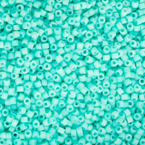 11/0 Matte Macaron - Green Turquoise 25g Bag 11/0 Matte Macaron - Green Turquoise 25g Bag