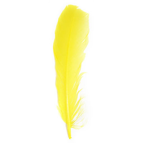 12" Turkey Quills -Yellow