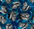 Karen Erickson - Echoes of the Moon - Allover Wolf - Teal