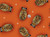 Betty Albert - Allover Owl - Orange