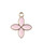 Four Petals - 15x18mm - Pink - 10pcs