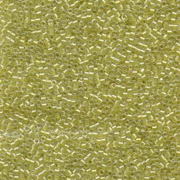 Yellow Green Sparkle Crystal Lined