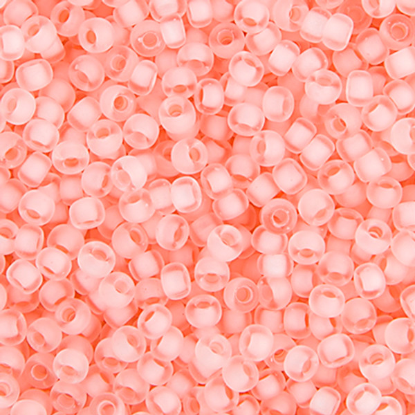 Crystal Baby Pink Lined Semi Frosted