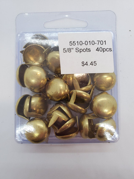 5/8" Spots Gold - 40pcs