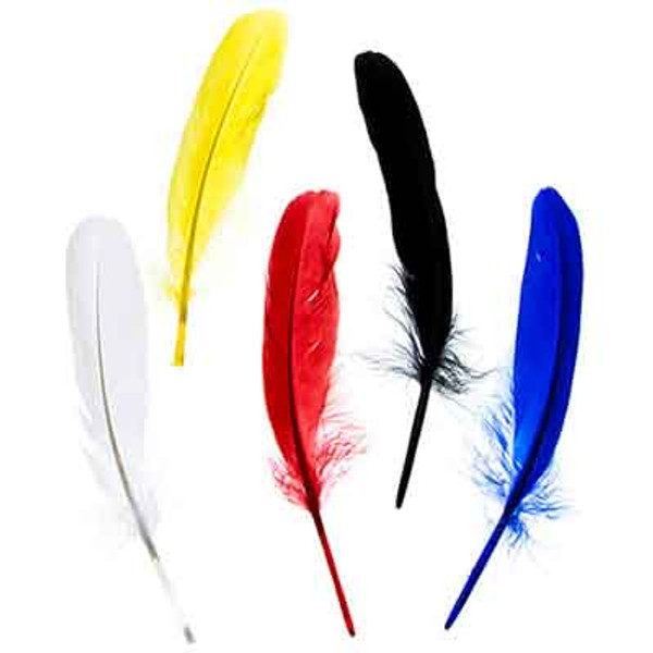 Turquoise Goose Feathers 5"-6"