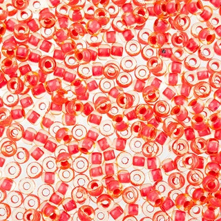 8/0 Transparent Yellow Coral Color-lined Terra 22g