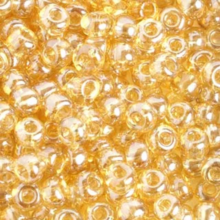 2/0 Transparent Light Topaz Luster 22g