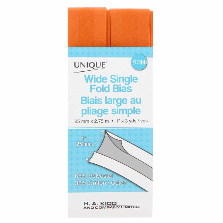 Wide Single Fold - Orange